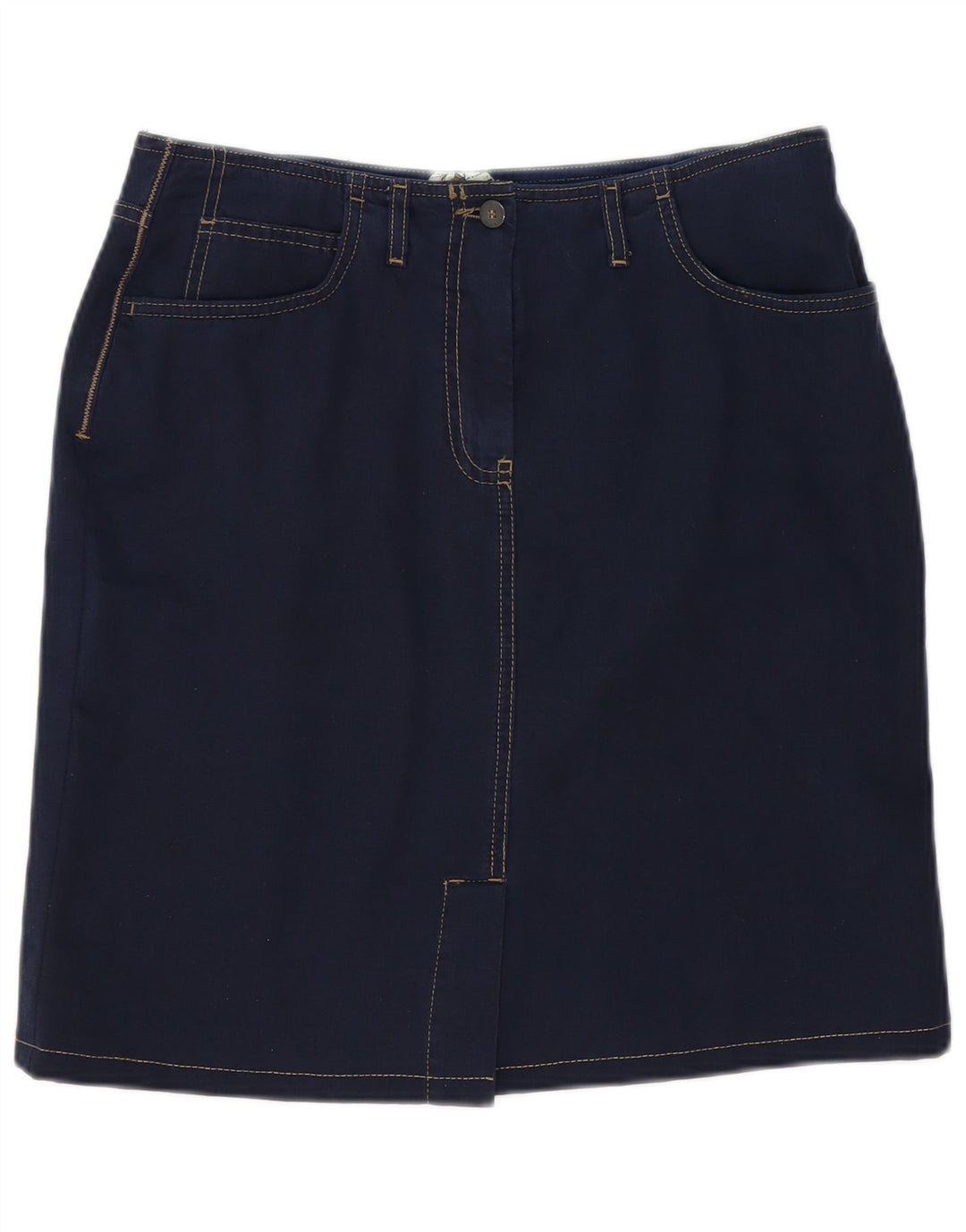 Murphy & Nye Mini saia jeans feminina W30 algodão azul marinho médio