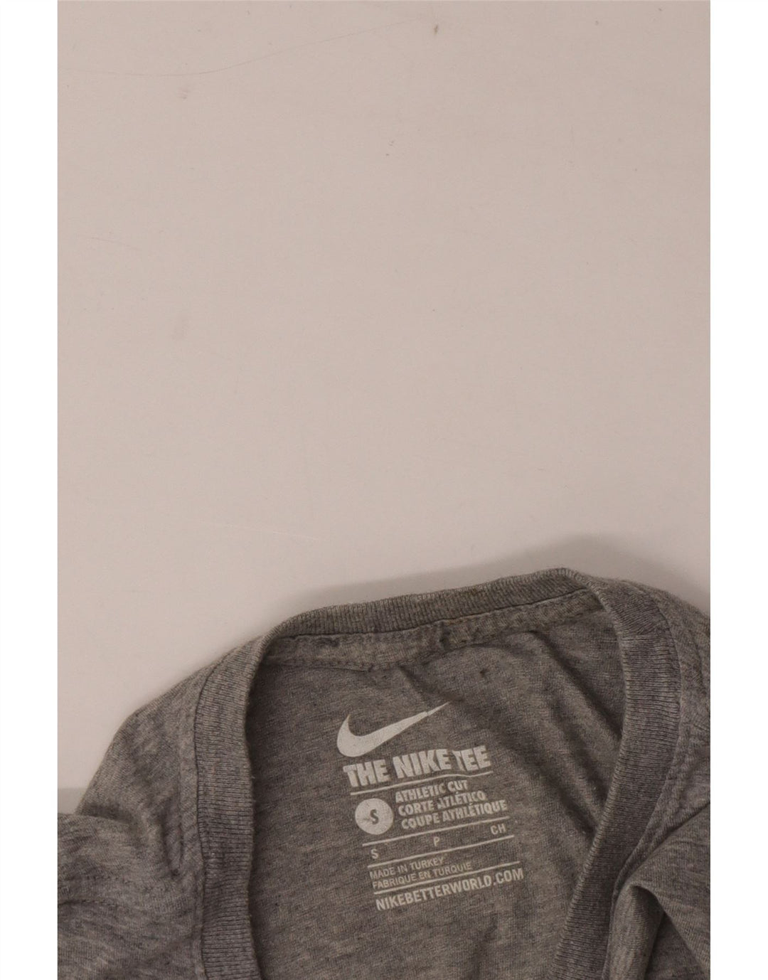 Camiseta masculina Nike Athletic Cut Top pequena cinza manchada