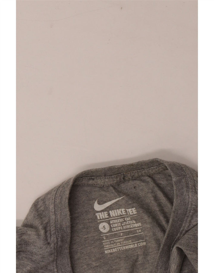 Camiseta masculina Nike Athletic Cut Top pequena cinza manchada