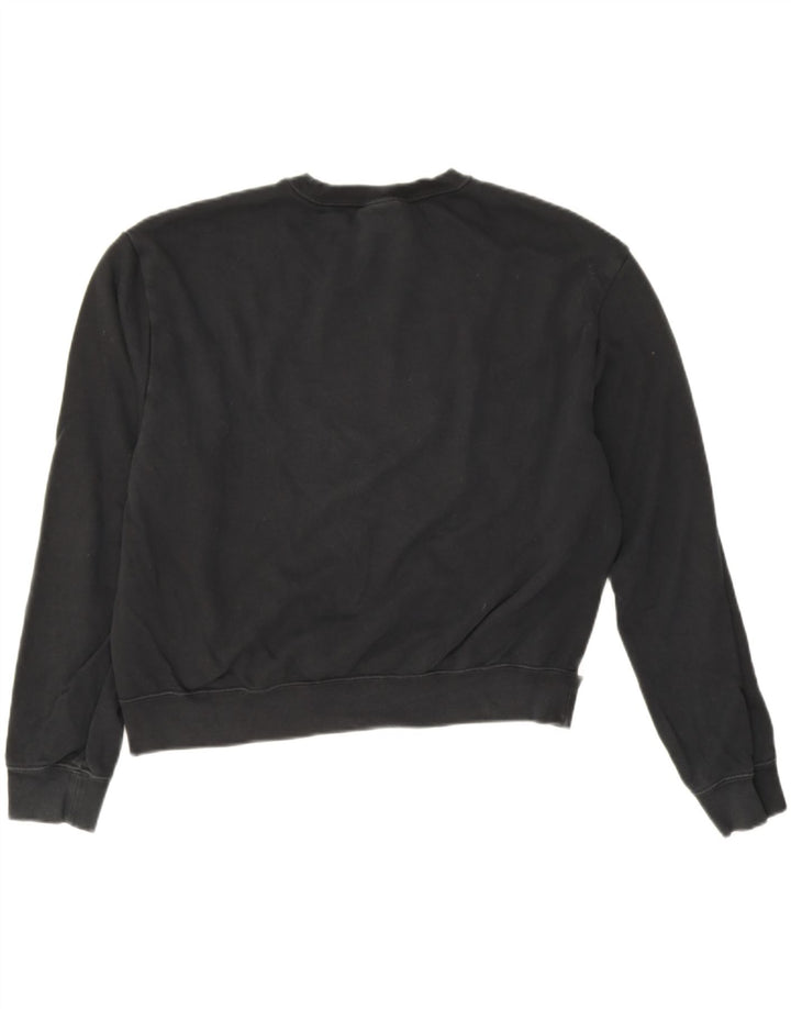 Moletom Nike Feminino Crop Graphic Jumper UK 14 Médio Preto Colourblock
