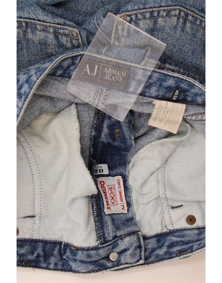 Jeans retos femininos Armani W28 L28 algodão azul