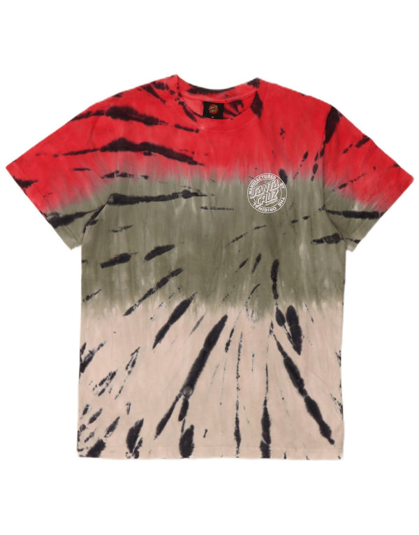 Camiseta Santa Cruz Meninos Graphic Top 15-16 Anos Tie Dye Multicolor