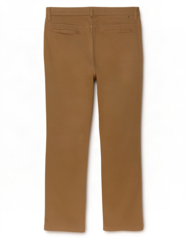 Zara Mens Slim Chino Calças EU 48 XL W38 L33 Algodão Bege