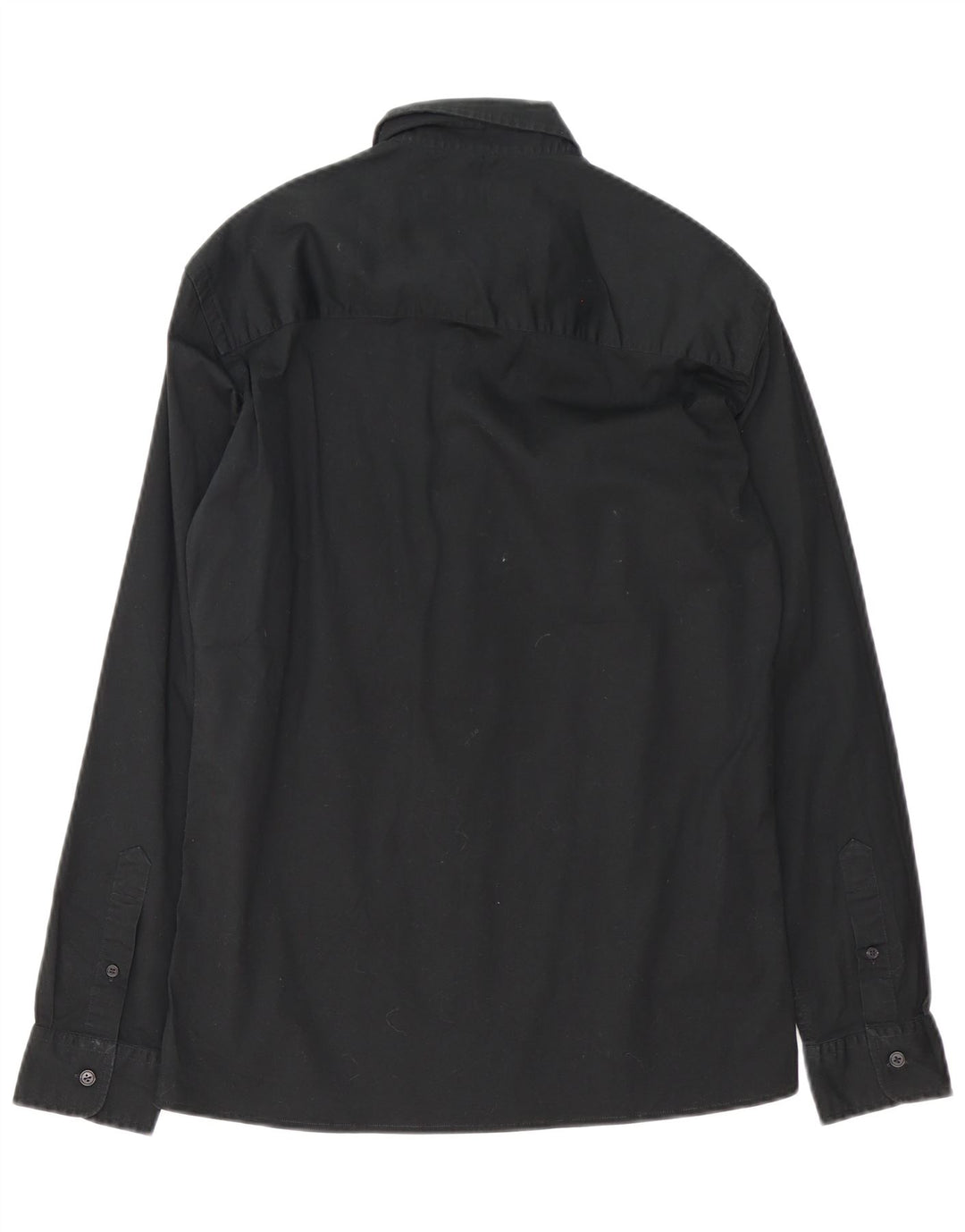 Camisa masculina French Connection pequena de algodão preto
