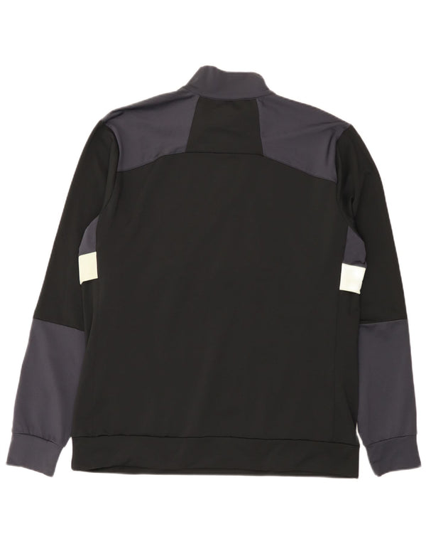 Moletom masculino Lyle & Scott com zíper e gola grande bloco colorido preto