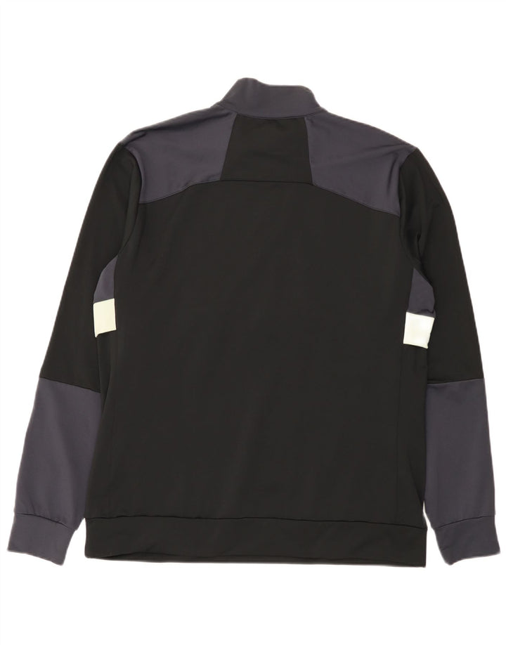 Moletom masculino Lyle & Scott com zíper e gola grande bloco colorido preto