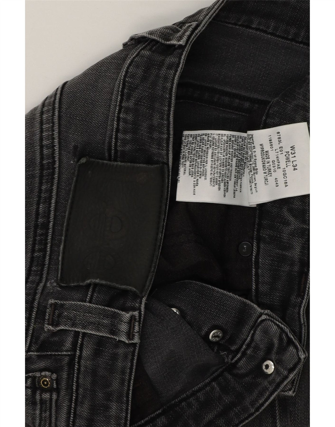Lee Mens Slim Jeans W31 L32 Cinza Algodão