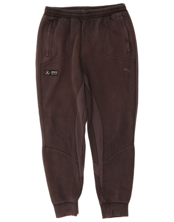 Calça esportiva masculina Puma Joggers grande algodão marrom