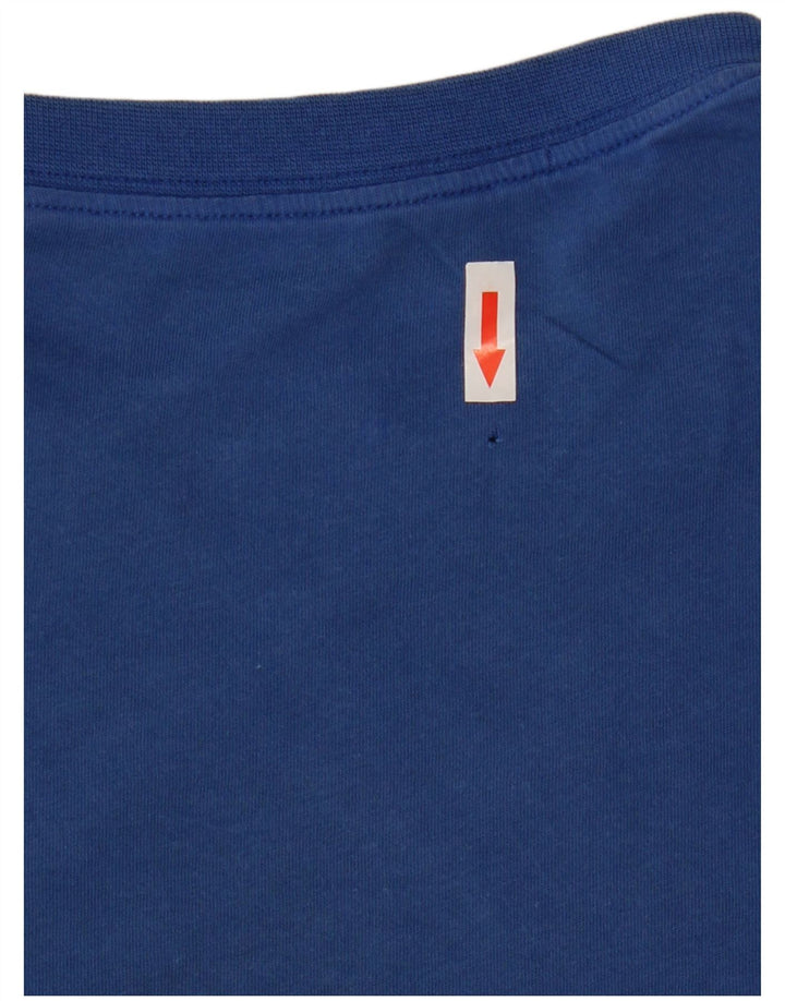 Camiseta Nike masculina gráfica top grande algodão azul