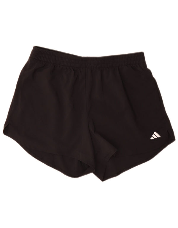 Adidas Womens Loose Fit Sport Shorts UK 12/14 Médio Preto Poliéster Esportes