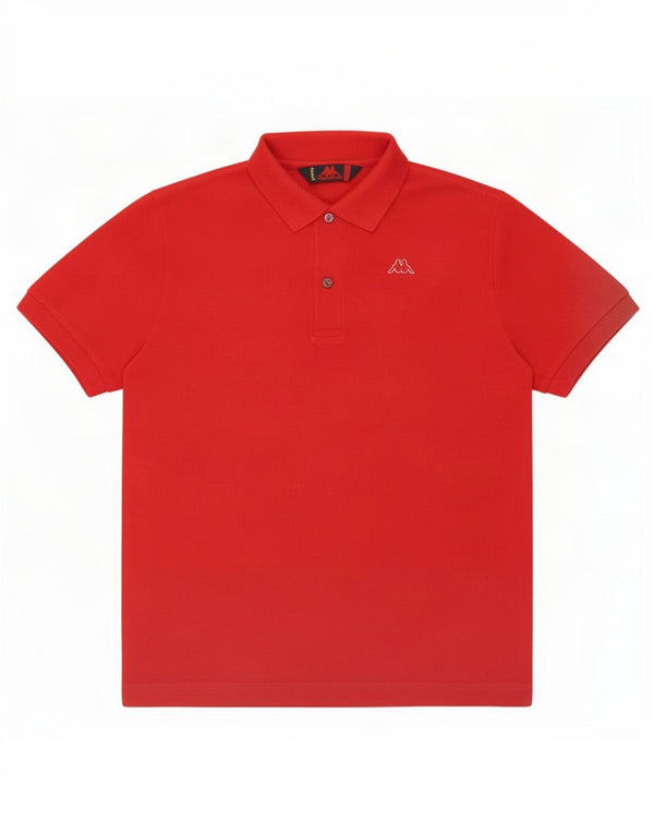 Camisa polo masculina Kappa pequena algodão vermelho