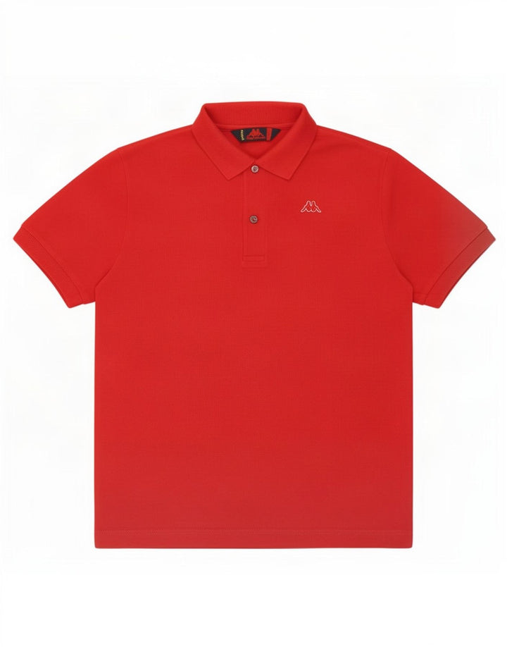 Camisa polo masculina Kappa pequena algodão vermelho