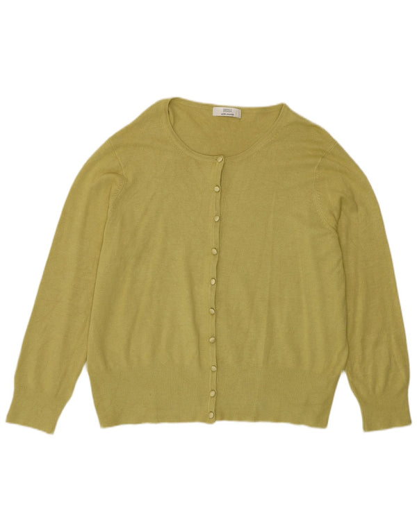 Suéter cardigã feminino Marks & Spencer UK 20 2XL viscose verde