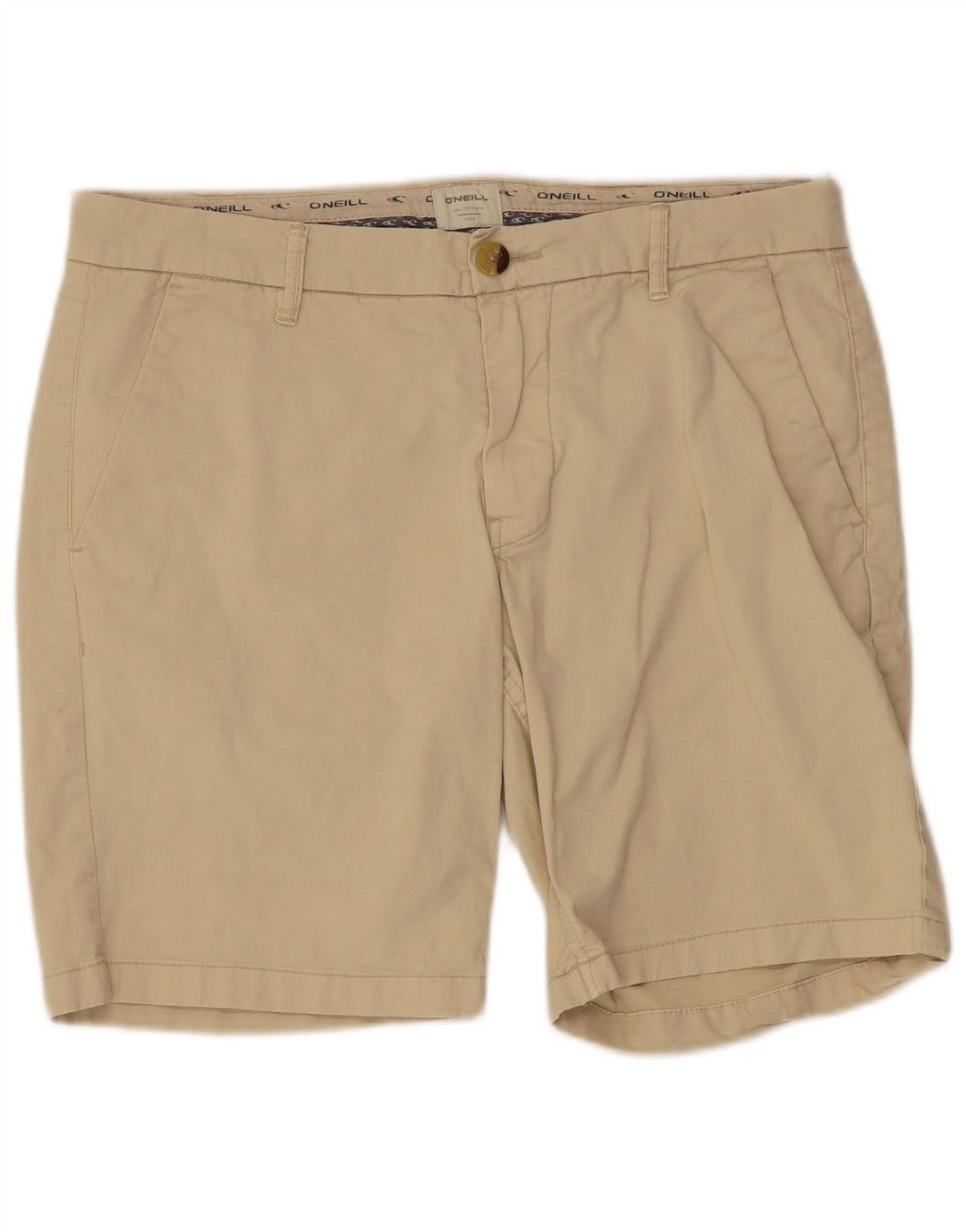 Shorts Chino Masculino O'NEILL W33 Algodão Bege Médio