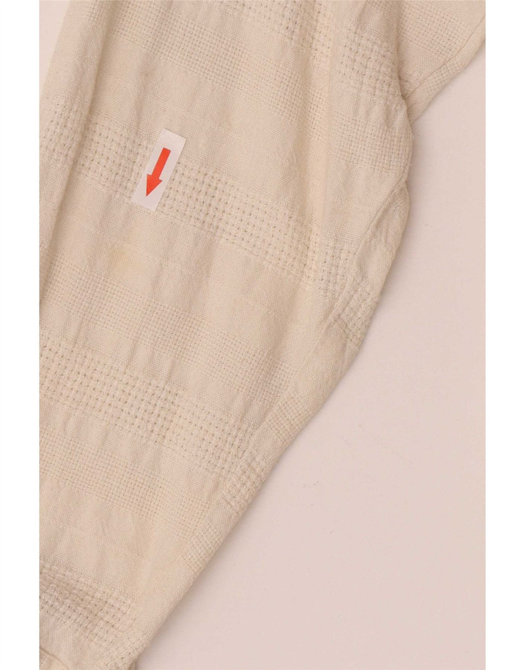 Camisa masculina vintage grande linho geométrico branco