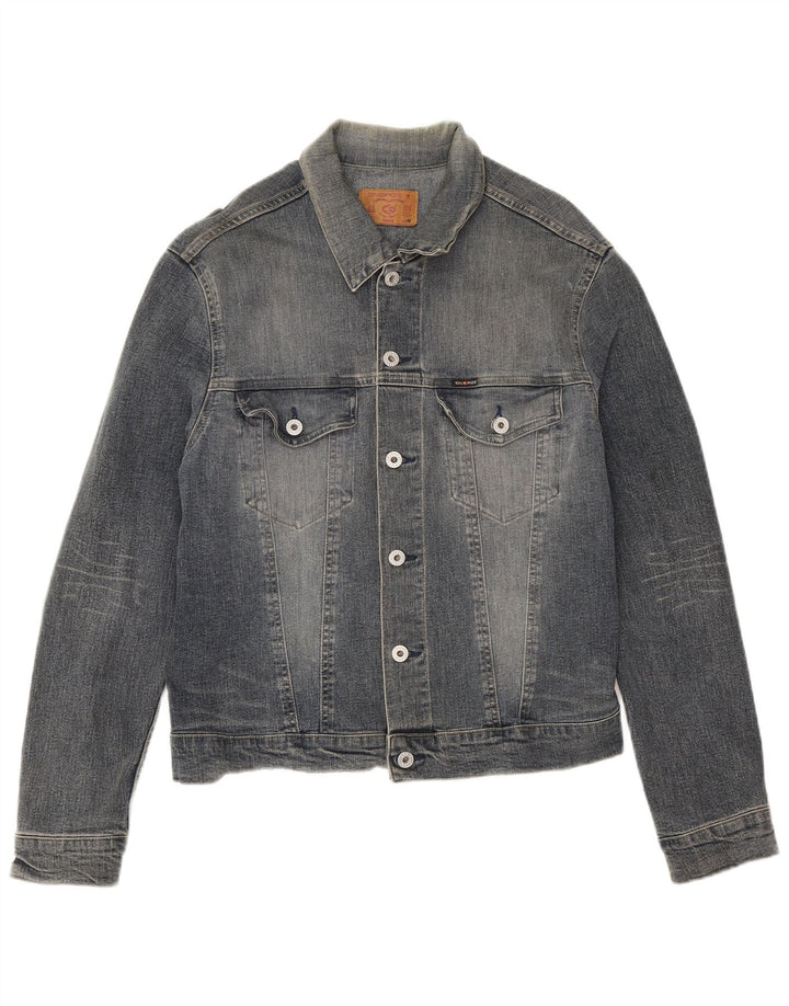 Jaqueta jeans masculina Energie UK 38 algodão azul médio