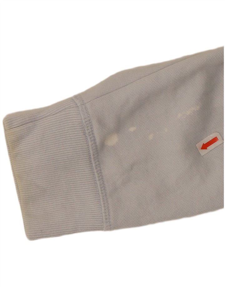 ALL SAINTS moletom masculino jumper pequeno azul algodão