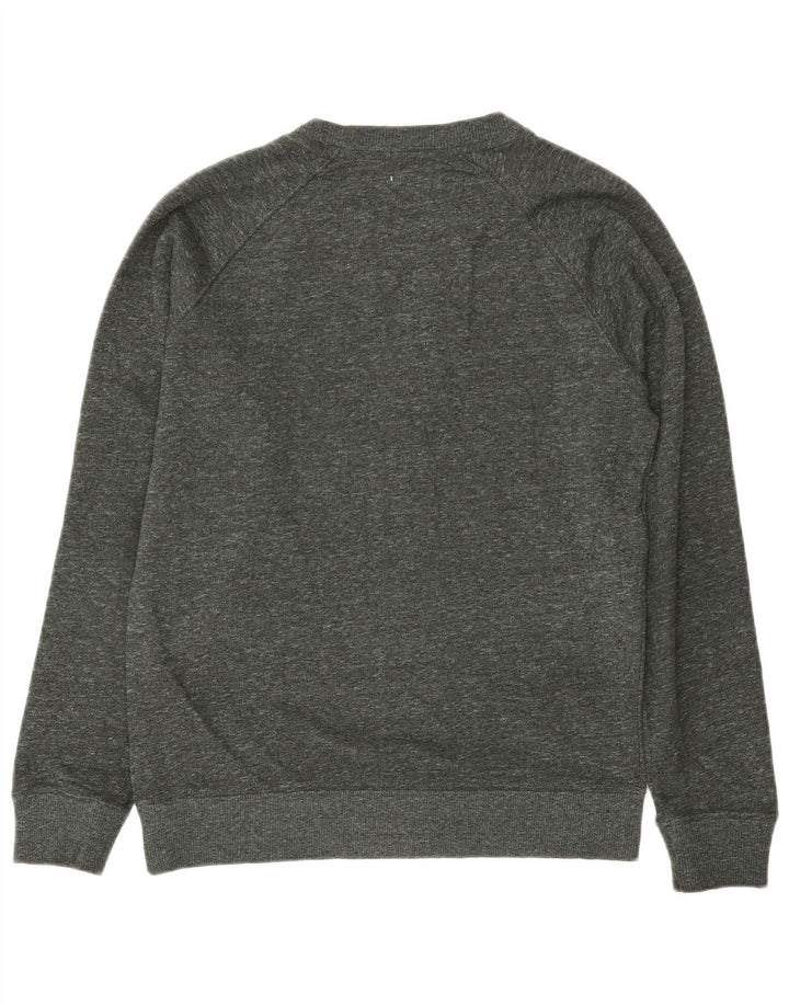 Reiss moletom masculino jumper pequeno algodão manchado verde