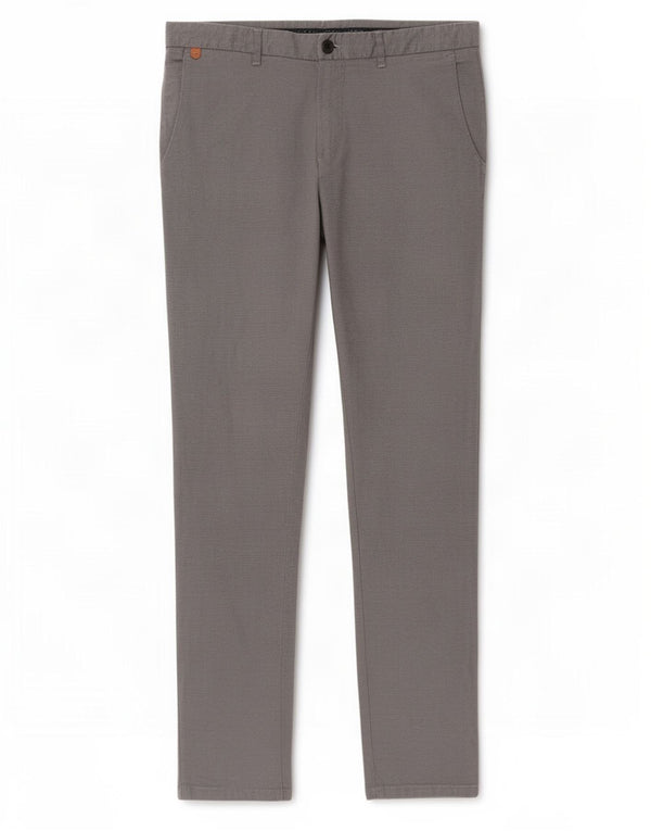 Zara Mens Slim Chino Calças EU 42 Grande W32 L31 Algodão Cinza