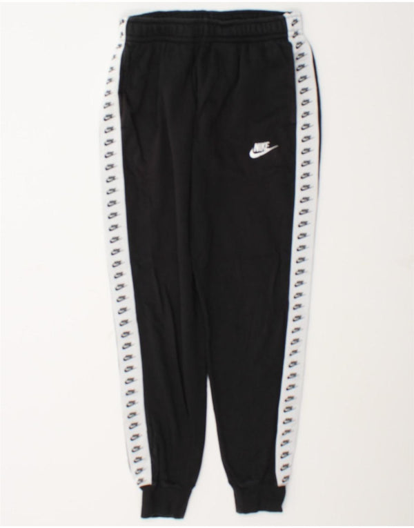 Nike masculino gráfico agasalho calças joggers pequeno preto colorblock algodão