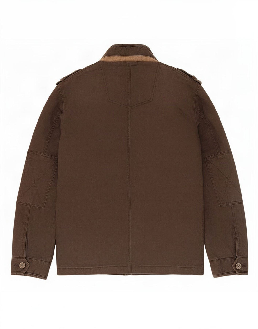 Jaqueta militar masculina Fat Face Reino Unido 38 algodão marrom médio