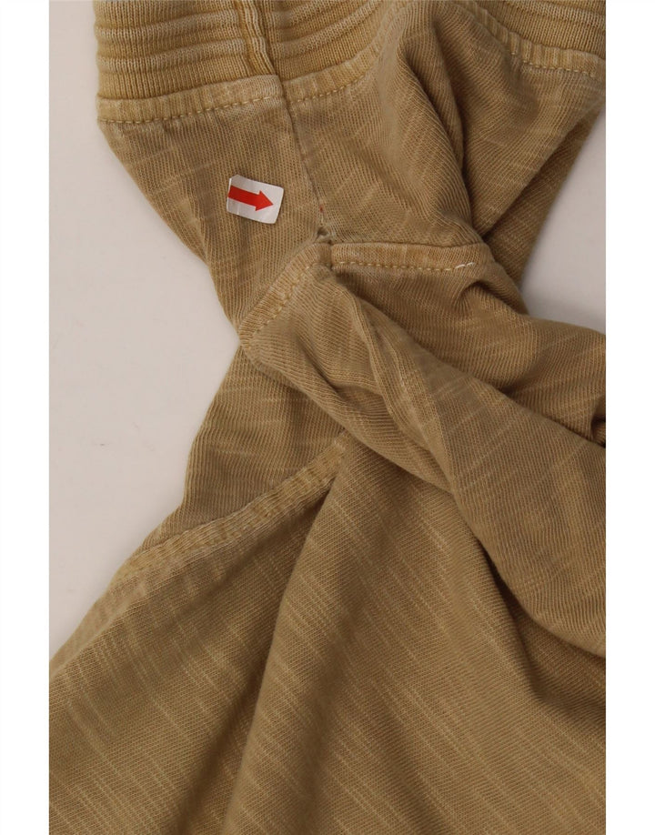 Camisa polo masculina TOMMY HILFIGER Coupe Ajustee médio bege manchado