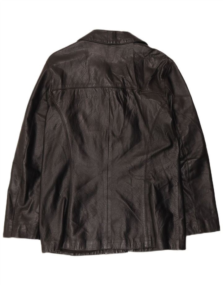 Jaqueta de couro feminina Planet IT 46 grande couro preto