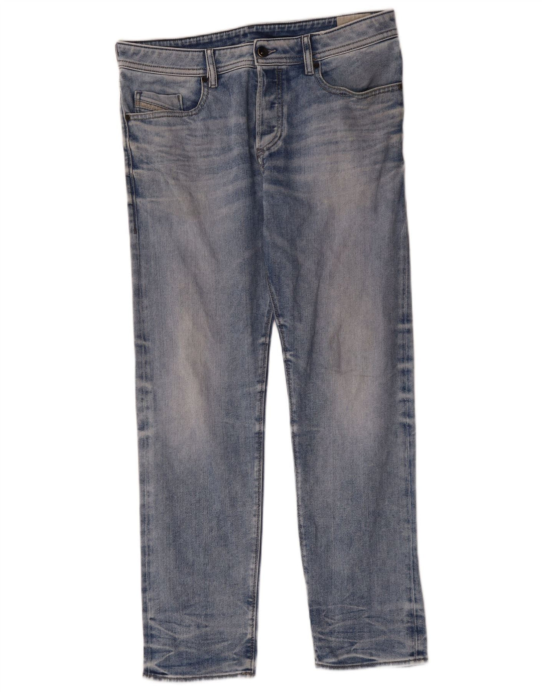 Jeans retos masculinos Diesel W34 L30 algodão azul
