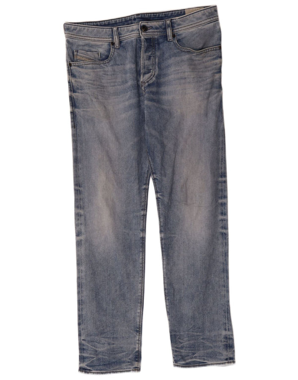 Jeans retos masculinos Diesel W34 L30 algodão azul