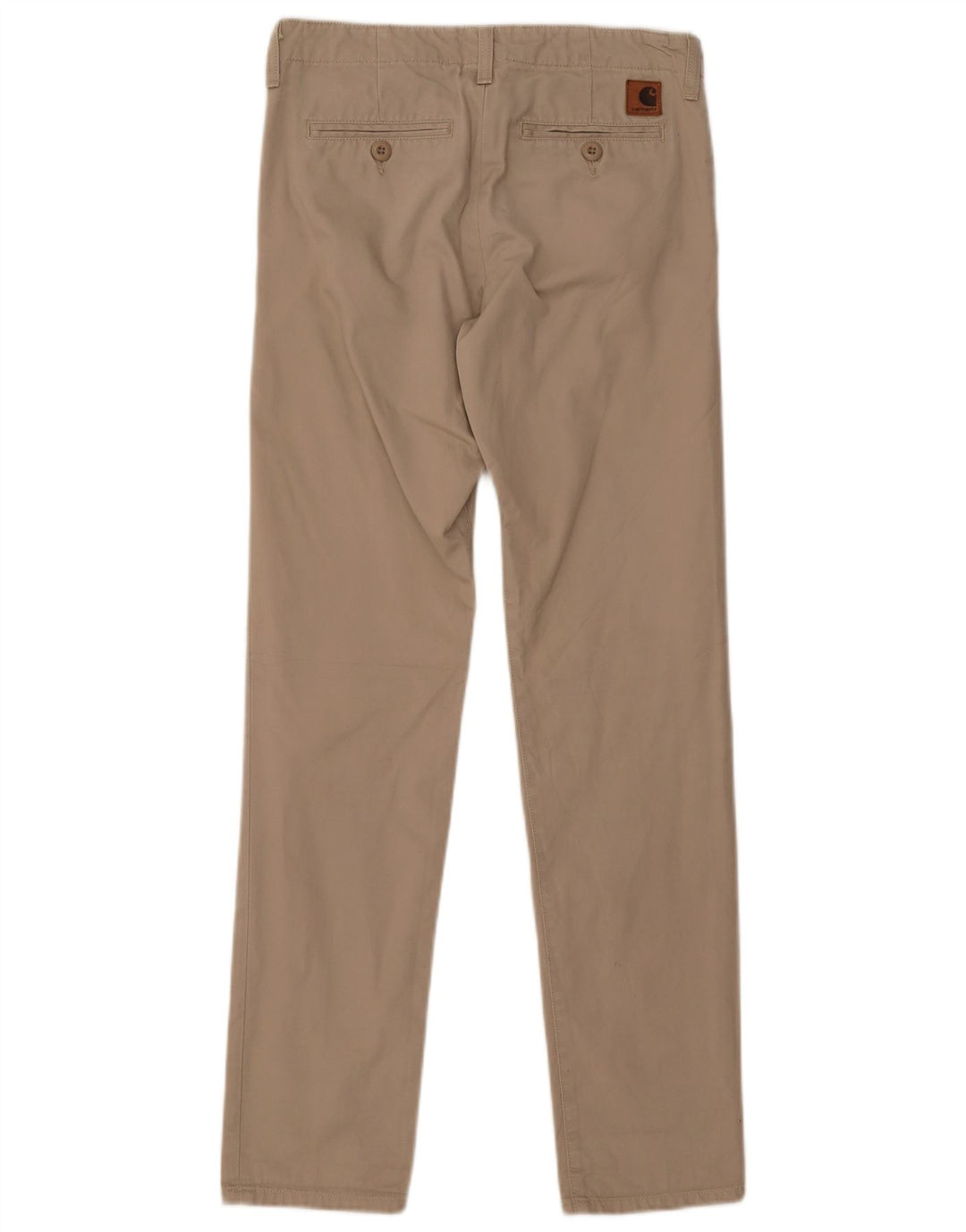 Calça Chino Carhartt Feminina Slim W28 L32 Algodão Bege