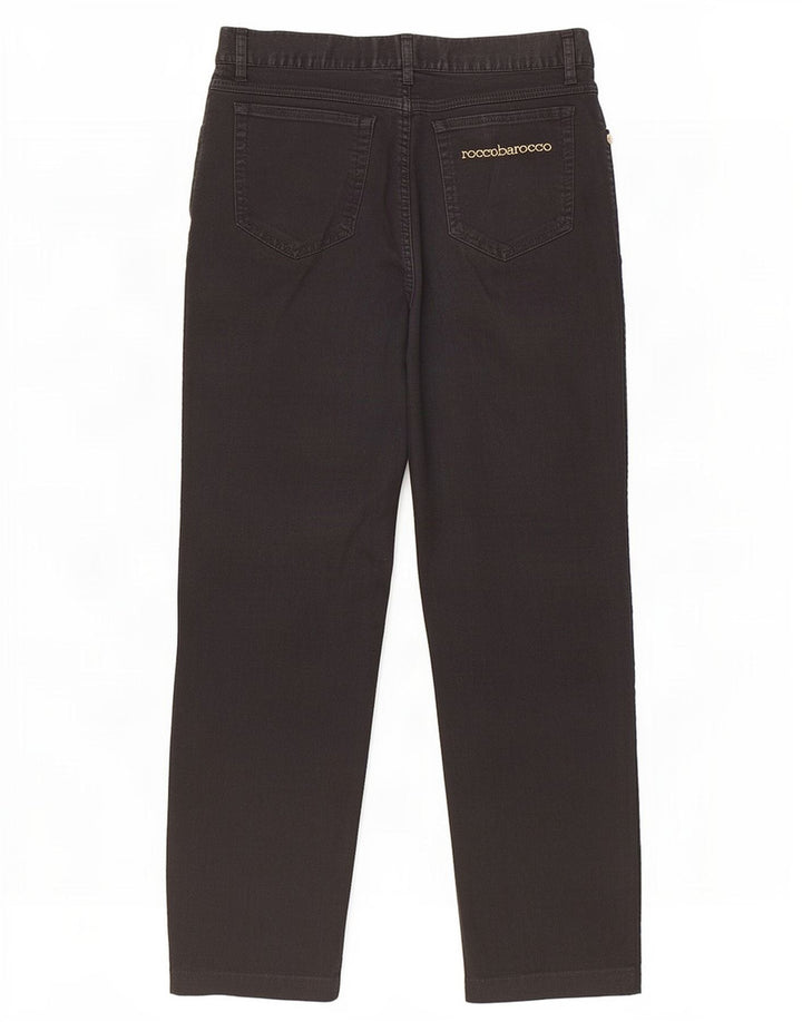 Calça cortada feminina Roccobarocco W38 L25 preta