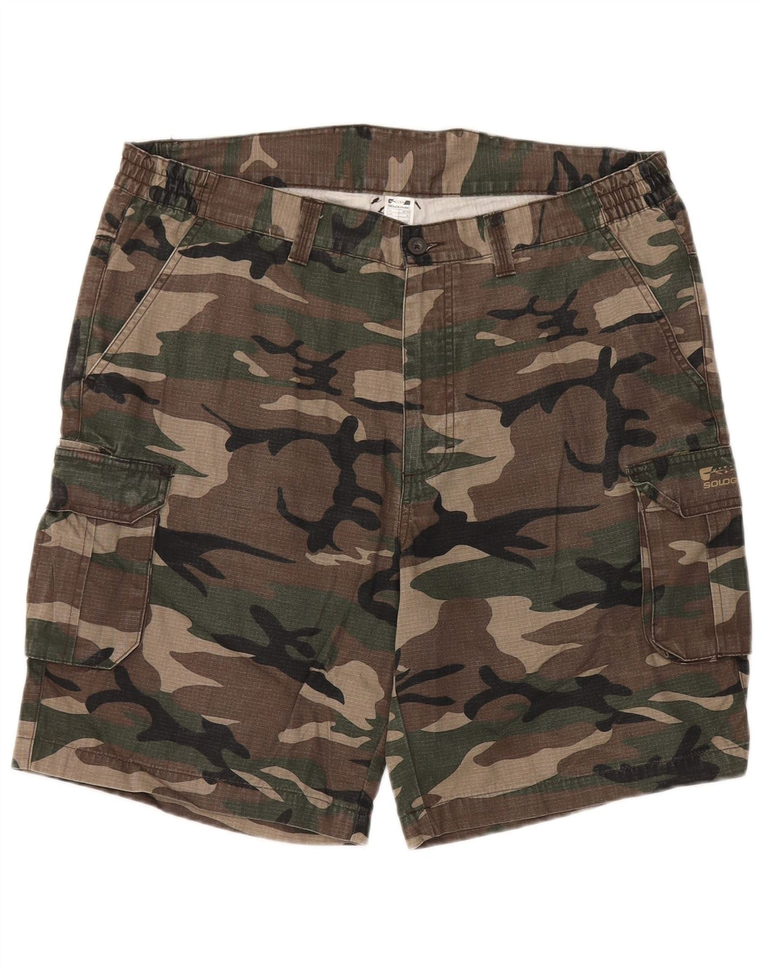 Solognac Mens Cargo Shorts XL W38 Algodão Marrom