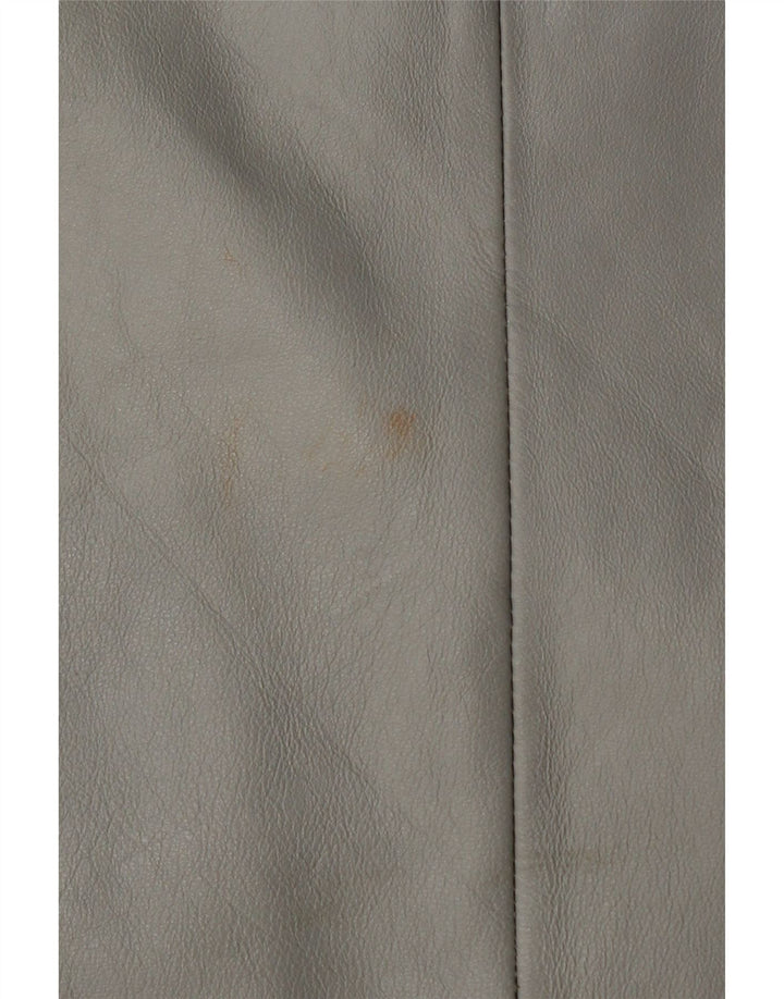 Saia lápis feminina vintage W28 cinza médio