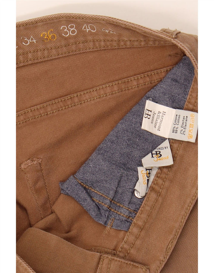 HARMONT & BLAINE Mens Straight Casual Trousers W36 L30 Brown Cotton Vintage Harmont & Blaine and Second-Hand Harmont & Blaine from Messina Hembry 