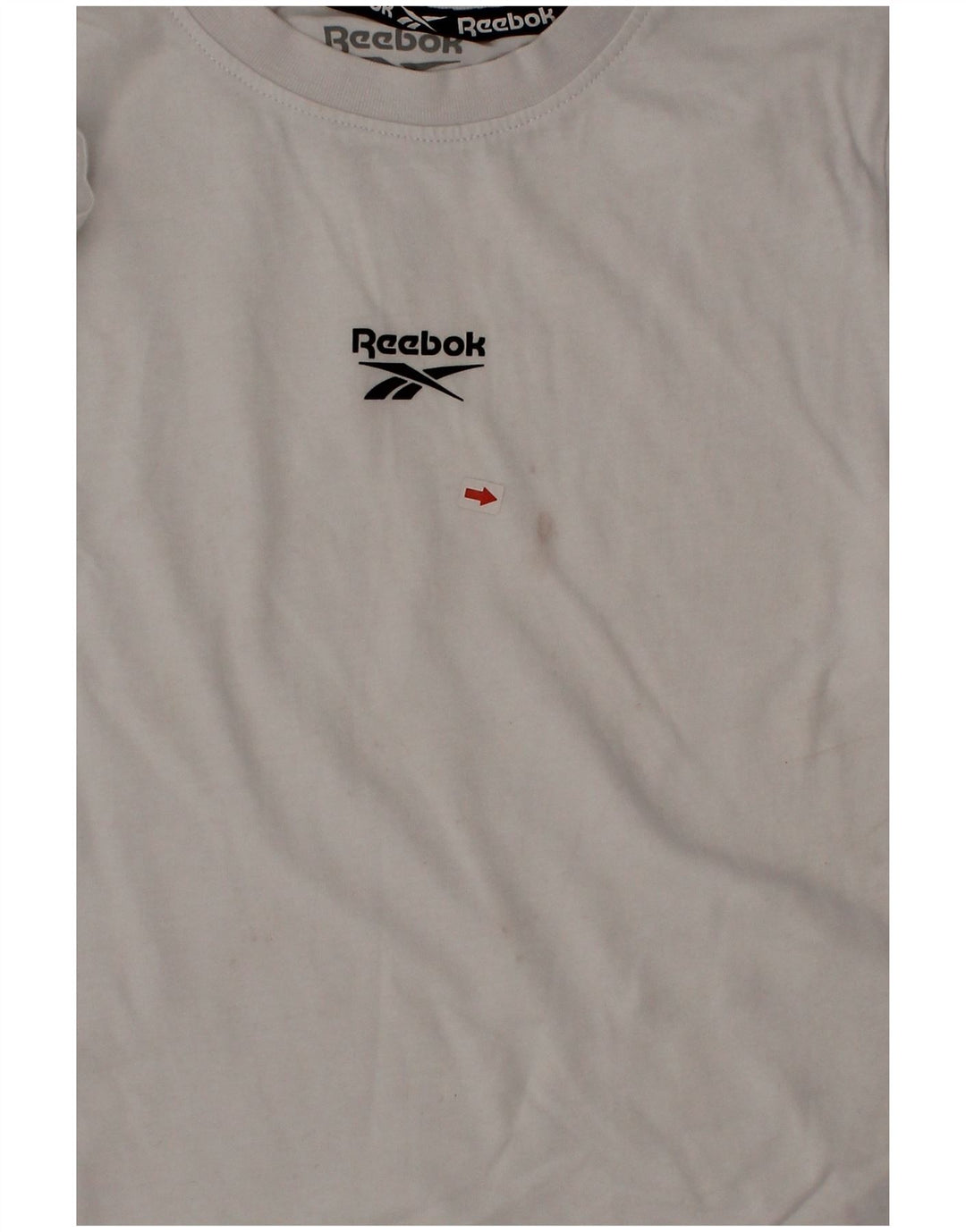 Camiseta gráfica Reebok Boys Top 6-7 anos algodão branco