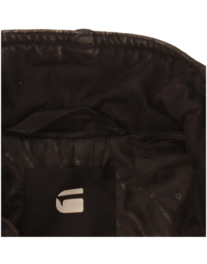 Sobretudo masculino G-Star UK 38 poliéster preto médio