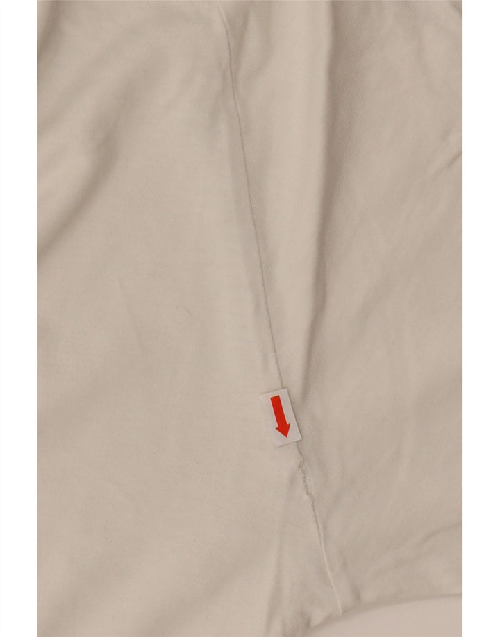 ADIDAS Camiseta Masculina Top Médio Algodão Branco