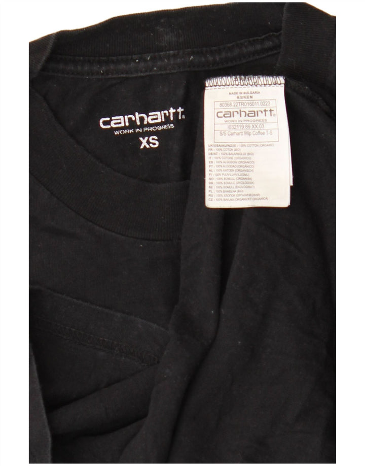 Camiseta gráfica masculina Carhartt XS algodão preto