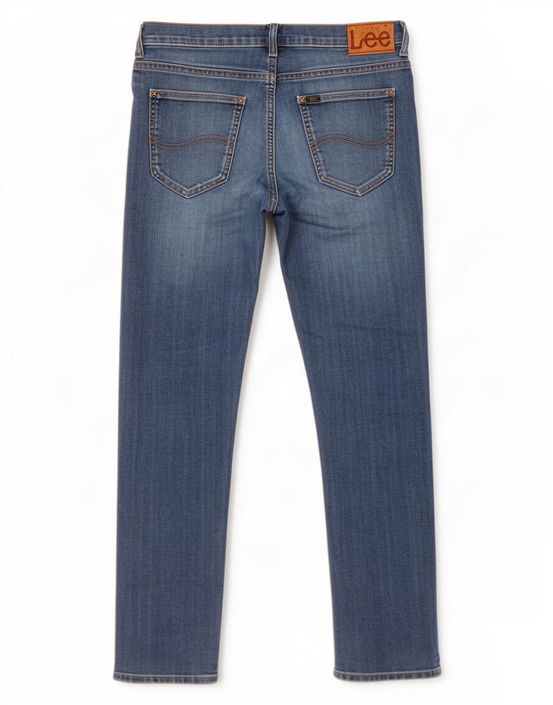 Lee Mens Daren Zip Fly Straight Jeans W32 L30 Azul Algodão