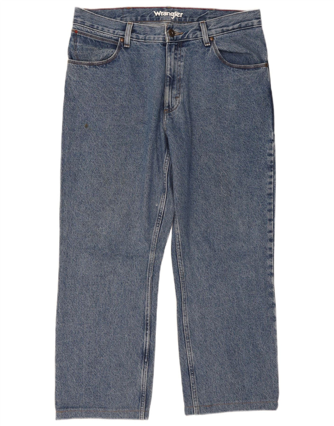Calça jeans reta cortada masculina WRANGLER W34 L26 azul