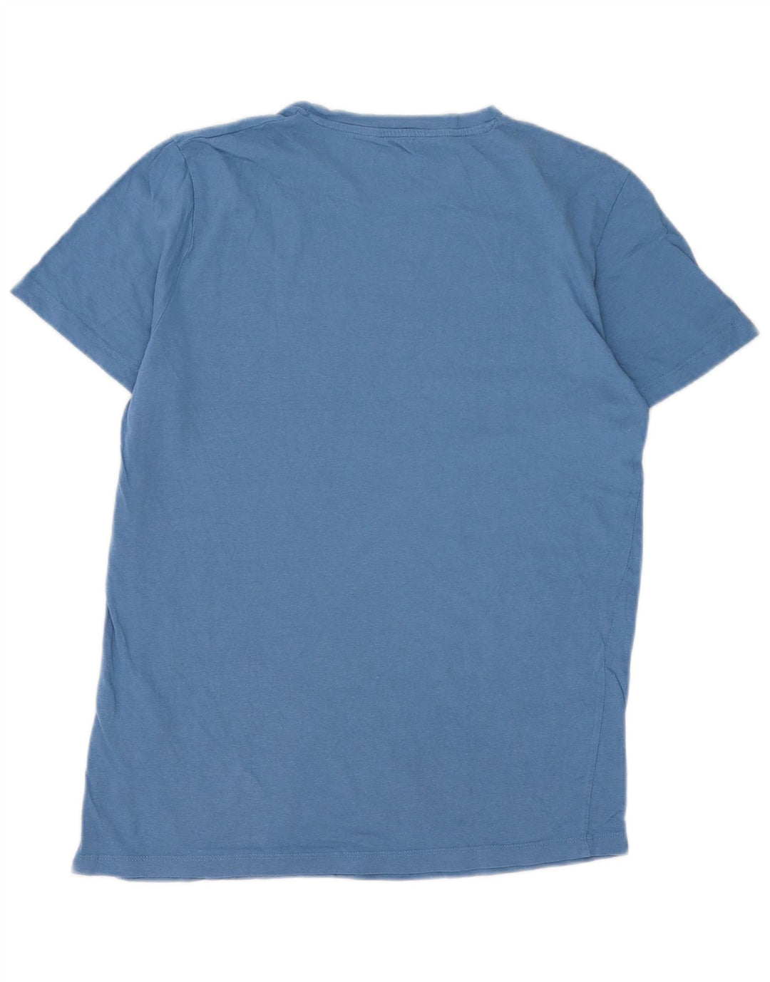 Camiseta gráfica masculina Jack & Jones Top médio algodão azul