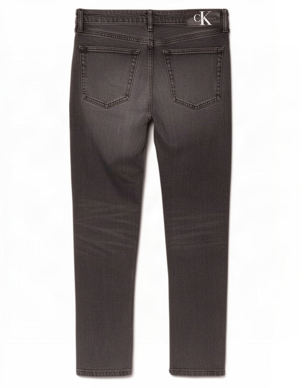Calvin Klein Mens Jeans Slim W32 L28 Algodão Cinza