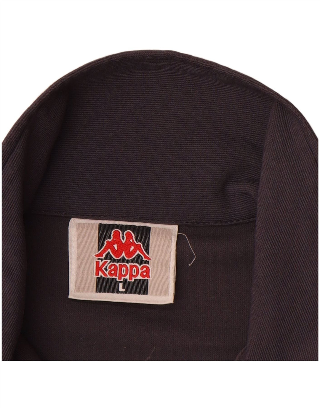 KAPPA Jaqueta masculina de moletom grande cinza poliéster