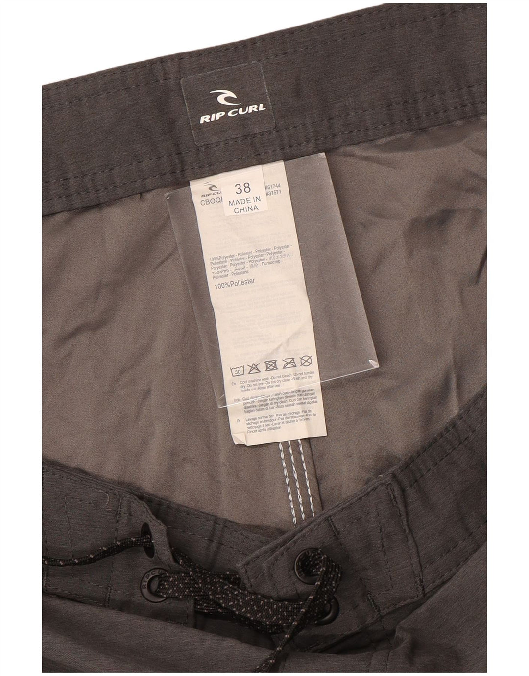 Shorts de banho masculino Rip Curl XL cinza poliéster