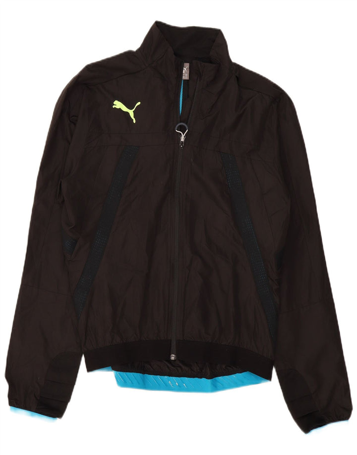 PUMA Mens Tracksuit Top Jacket Médio Preto Colourblock Poliéster