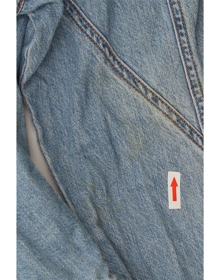 Jaqueta jeans masculina Zara UK 40 grande algodão azul