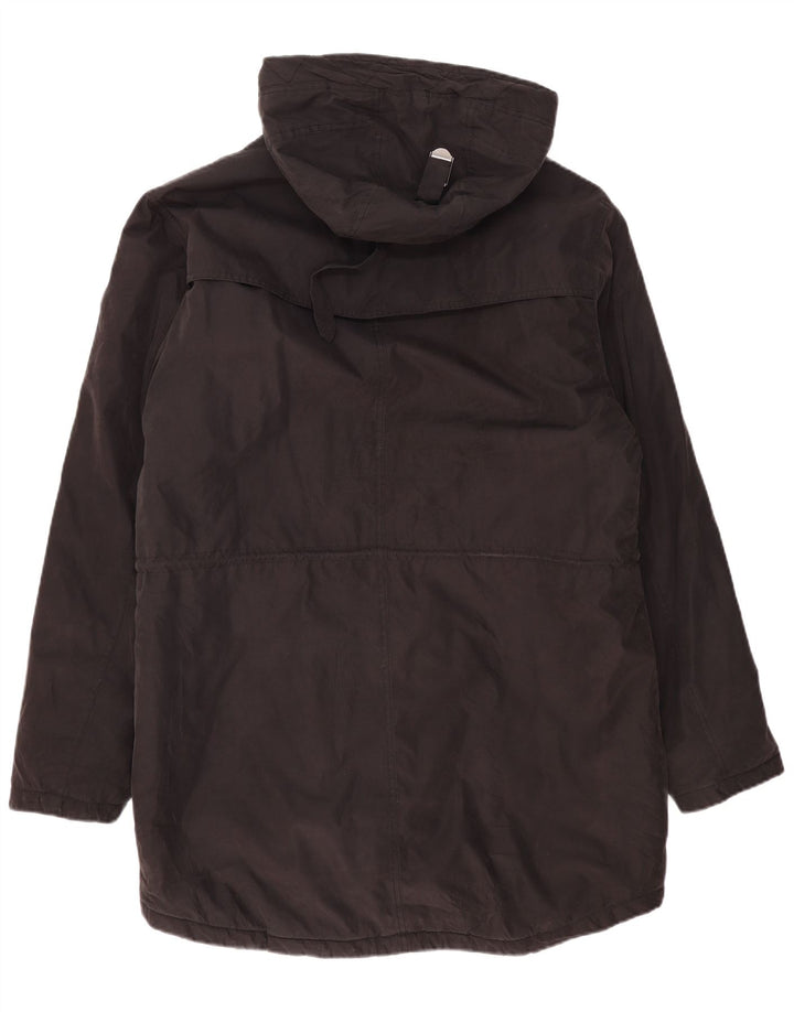 Jaqueta Parka masculina com capuz Bruno Banani UK 42 XL preta poliamida