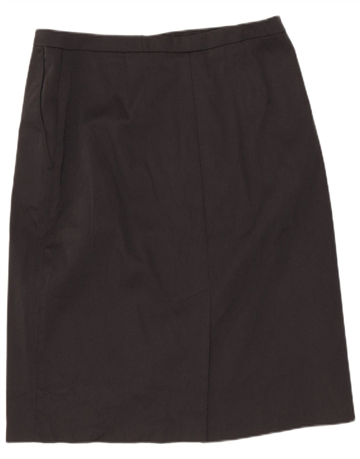 Saia lápis feminina Stefanel IT 42 médio W28 poliamida preta