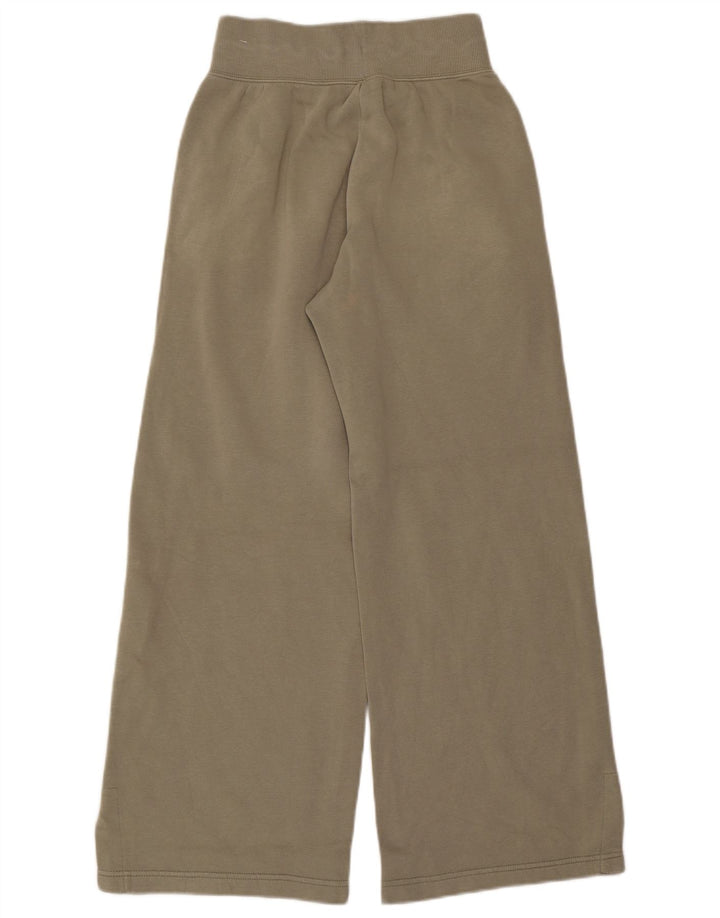 Calça de treino feminina Nike UK 10 pequena algodão cáqui