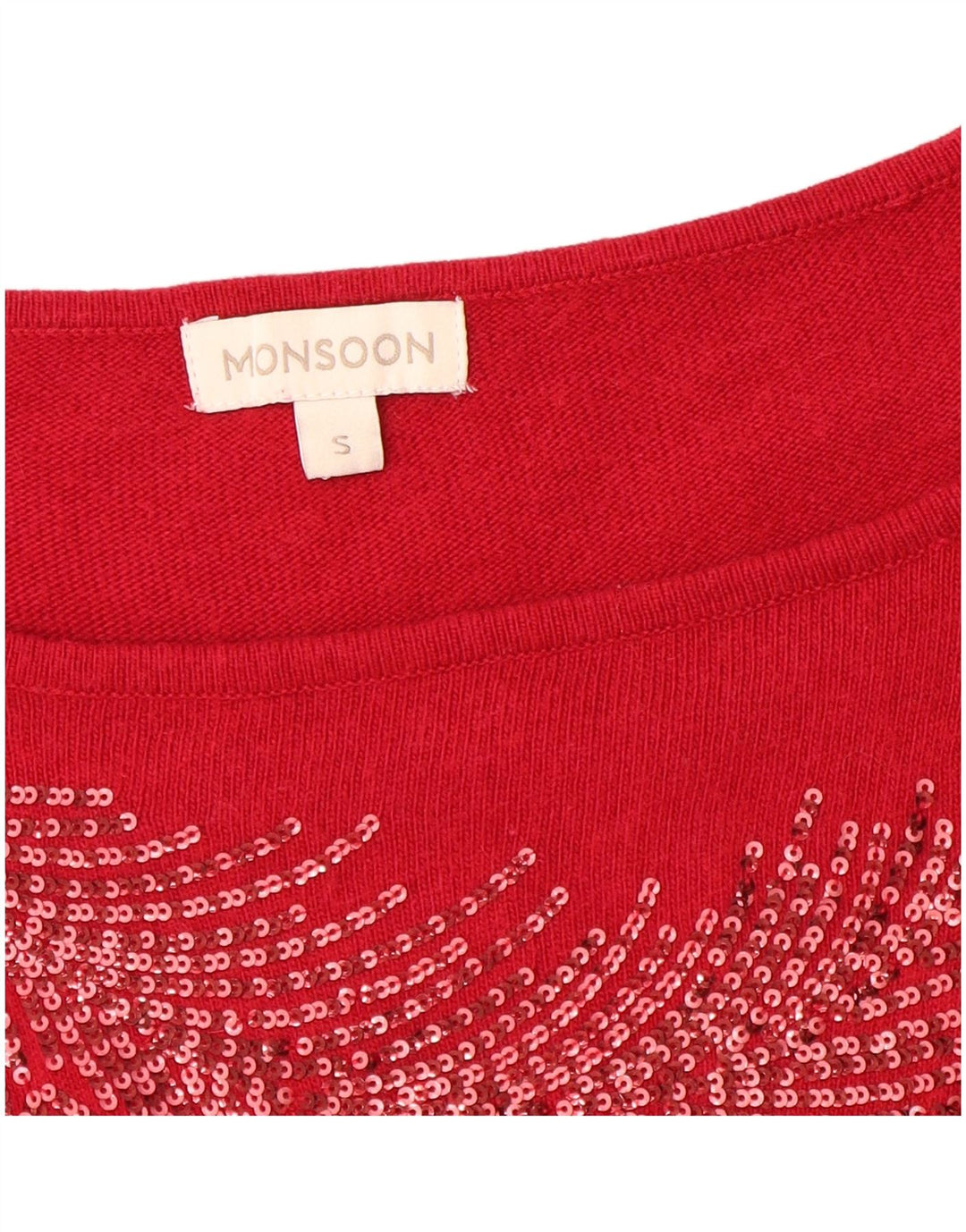 Vestido feminino MONSOON UK 8 pequeno vermelho